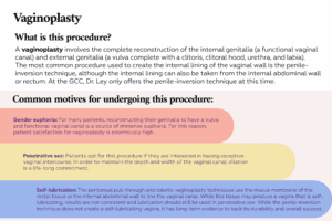 mtf bottom surgery: vaginoplasty procedure & motives